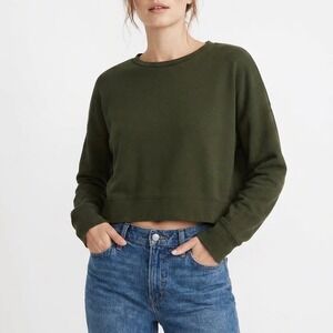 Better Together Forest Green Cropped Sweatshirt Modal Blend Medium